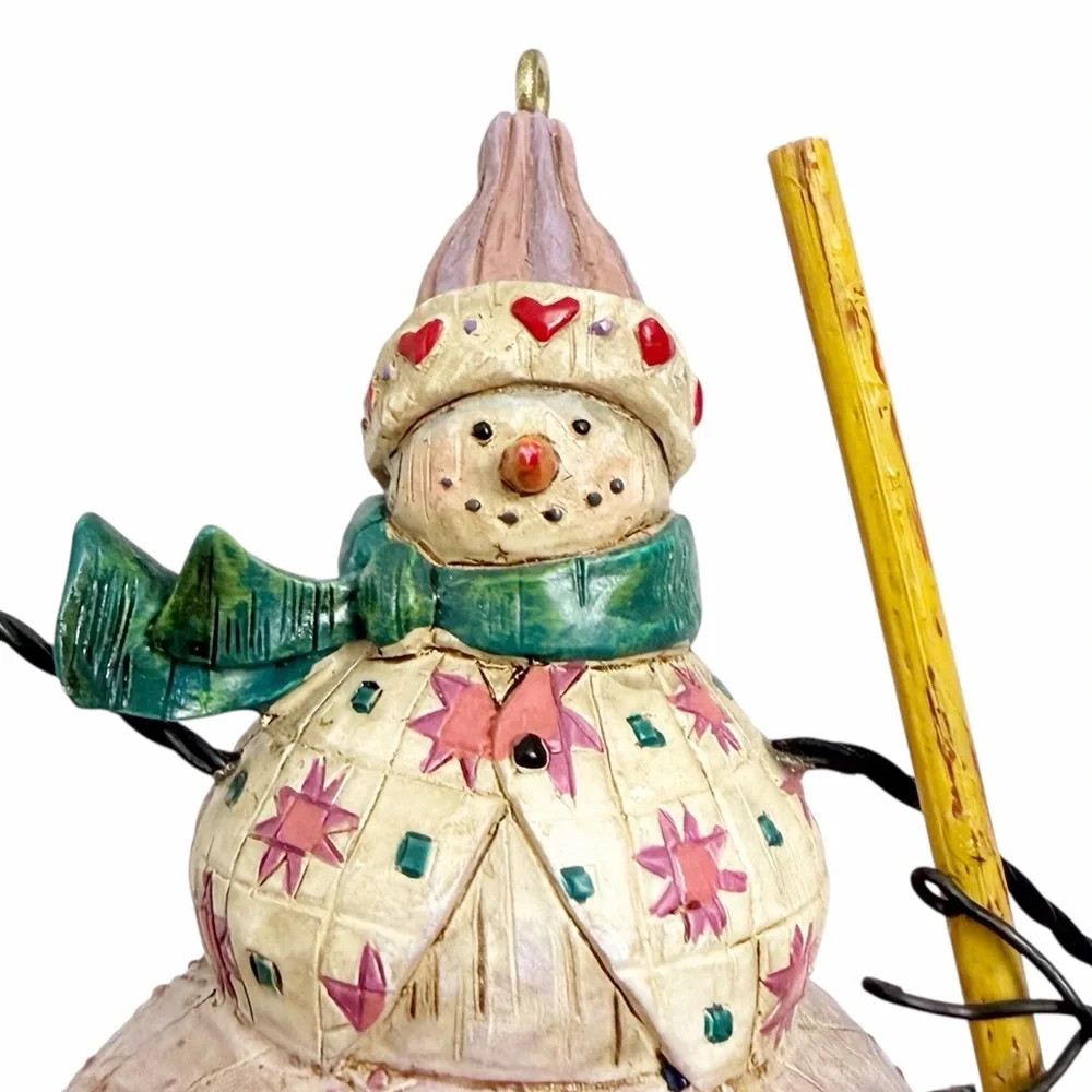 Jim Shore | Vintage Winter's Warmth Snowman Ornament